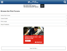 Tablet Screenshot of airlinepilotforums.com